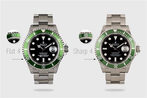 rolex flat 4 unterschied